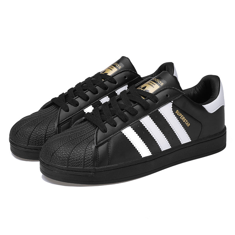 Summer New Korean Style Sports Casual Men's Shoes Couple's Board Shoes Breathable Internet Popular Men's Shell Head White Trendy Shoes
