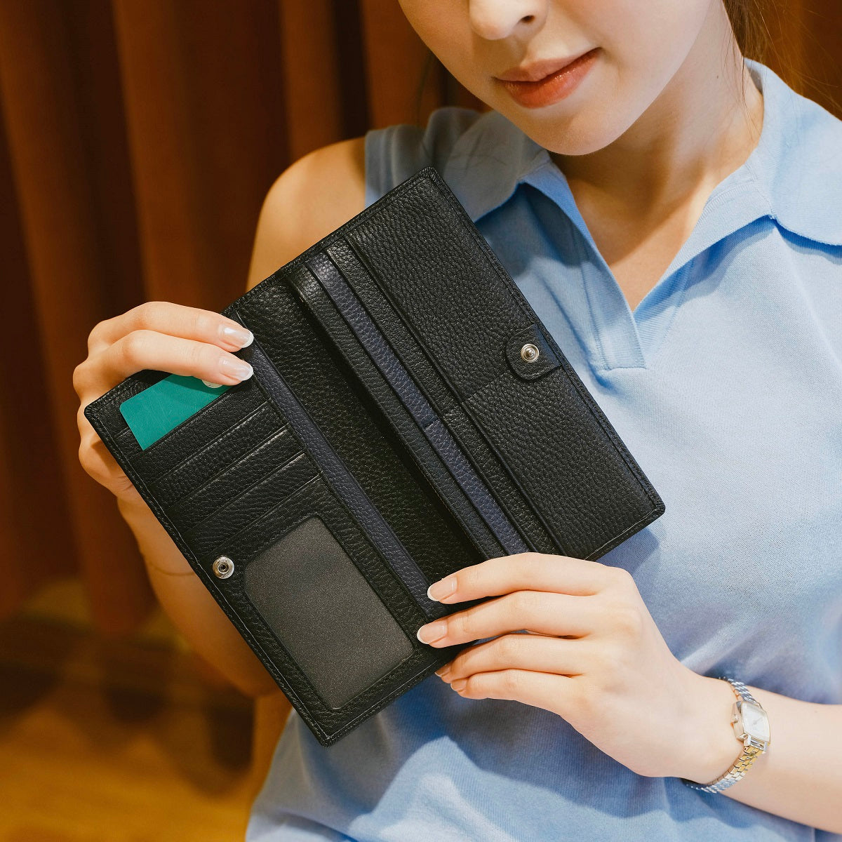 Emerson Long Leather Wallet